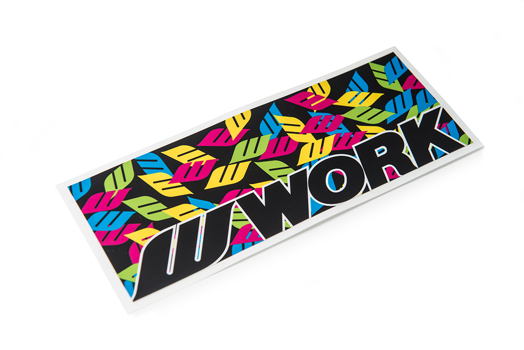 Box Logo Sticker WORK Wheels USA