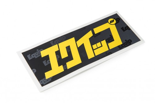 Equip Katakana Sticker Black/Yellow (W140027)