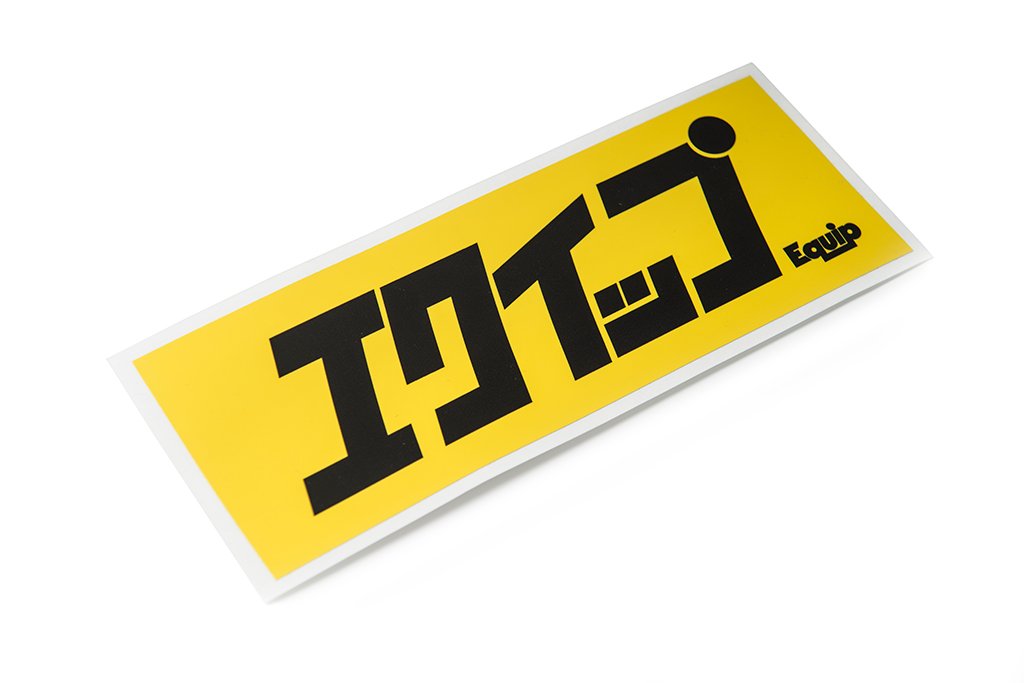 Equip Katakana Sticker Yellow/Black (W140020)