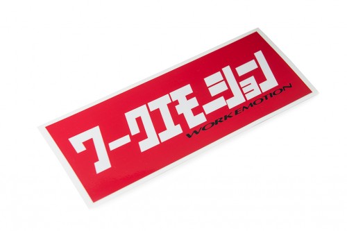 Emotion Katakana Sticker Red/White (W140017)