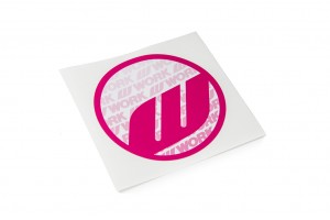 WORK Circle Sticker Pink (W140007)