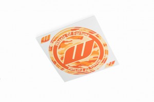 WORK Circle Camo Sticker Orange (W140014)