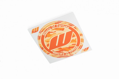 WORK Circle Camo Sticker Orange (W140014)