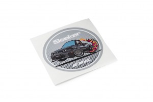 Seeker Oval Sticker Gray (W140041)