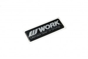WORK Dome Decal Black/Silver