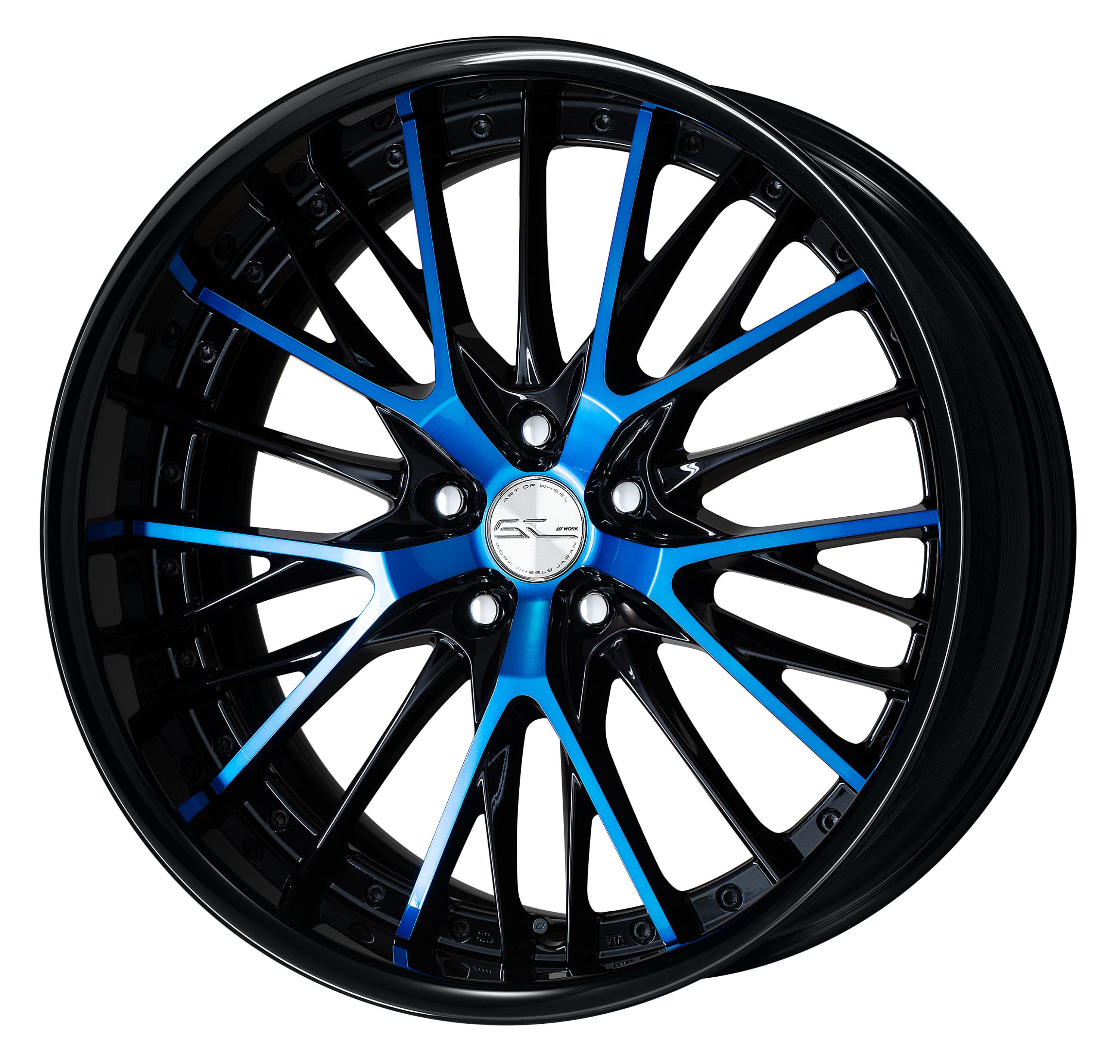 (BCB) Black Clear Blue Black Anodize Lip