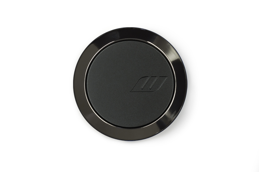 Emotion Center Cap Optional W Black / Black Ring (Flat Type)