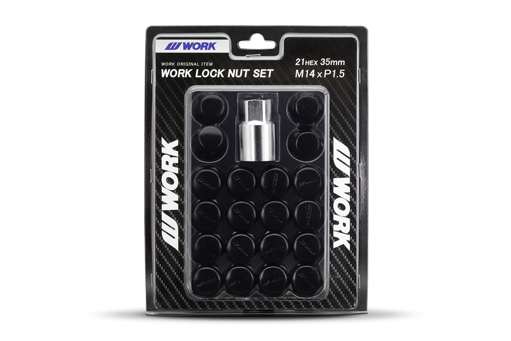 WLN Type Closed End Lug Nuts M14 Black